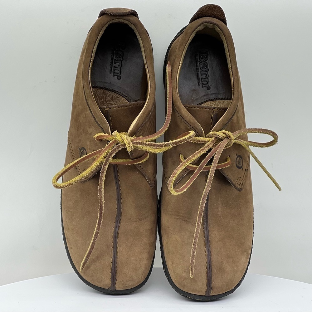 Born Oxford Sneaker Nubuck Brown Leather Gorp Western Southwestern Hippie Boho 8 - Picture 5 of 15